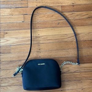 Black and gold Steve Madden crossbody